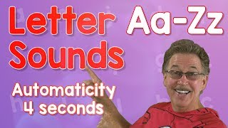 Letter Sounds Automaticity  Upper and Lower Case  4 Seconds  Jack Hartmann [upl. by Alleram]