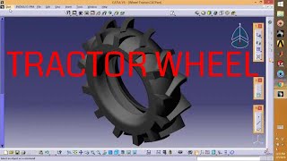 Catia V5  Wheel tractor [upl. by Dugald]