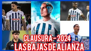 Las Bajas de ALIANZA LIMA para el Torneo Clausura ⚽ liga1 [upl. by Dloniger]