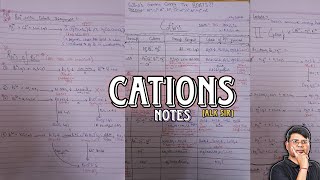 QUALITATIVE ANALYSIS CATIONS  Salt Analysis  ALK Sir Notes  Mohit Tyagi  Competishun [upl. by Estelle]