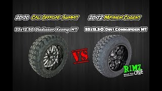 20x10 Cali Offroad Summit VS 20x12 Mayhem Cogent [upl. by Pleasant]