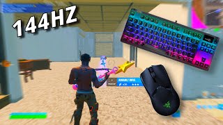 Steelseries Apex Pro TKL ASMR Chill😴Satisfying Fortnite Omnipoint Switch🤩 144 FPS Smooth 4K Ryzu 🏆 [upl. by Chip]