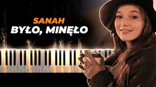 sanah  było minęło  piano karaoke [upl. by Wilscam]