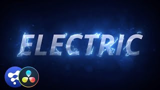 Super FAST Electric Text  Davinci Resolve Tutorial [upl. by Radley]