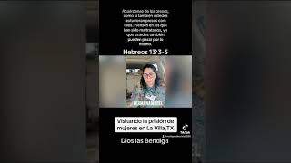 En la prisión de Mujeres compartiendo la palabra de Dios Poderoso Jesús fe [upl. by Akiner]