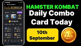 September 10 Hamster Kombat Daily Combo Card Today [upl. by Leong]