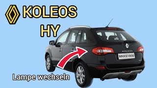 Renault Koleos HY Rücklicht wechseln [upl. by Toolis302]