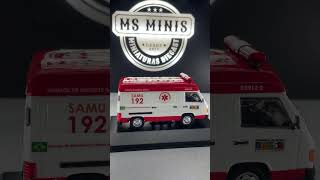 MINIATURA MERCEDESBENZ AMBULÂNCIA SAMU CUSTOMIZADA [upl. by Lorena898]