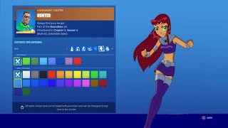 How To Make STARFIRE TEEN TITANS In Fortnite  Joltara Skin [upl. by Dearborn]