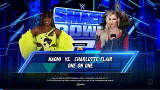 Naomi vs Charlotte Flair  SmackDown  WWE 2k24  Universe Mode [upl. by Bryant]