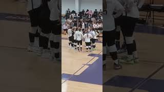 Hanceville High School Volleyball Team Discussing Strategy During Timeout September 5 2024 [upl. by Nylirret]