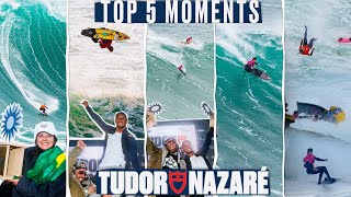 TOP 5 MOMENTS  Tudor Nazaré Big Wave Challenge 20232024 [upl. by Chaddy]