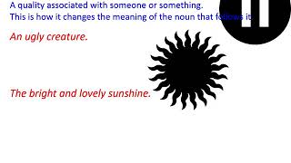 42 What is an attributive adjective [upl. by Shargel]