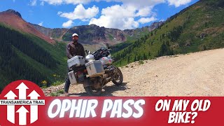 Ophir Pass on a Fully Loaded Big Old Bike [upl. by Enidaj]