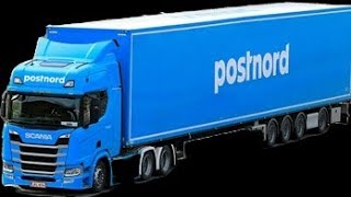 PostNord kör Sveriges längsta lastbil semitrailer [upl. by Anilok]