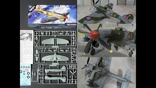 Hawker Tempest V 172 Academy unboxing and build [upl. by Aerdnaid212]