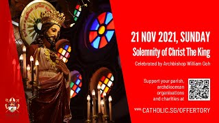 Catholic Sunday Mass Today Live Online  Solemnity of Christ The King 2021 [upl. by Enneire508]