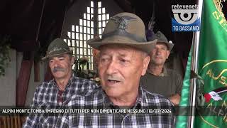 ALPINI MONTE TOMBA IMPEGNO DI TUTTI PER NON DIMENTICARE NESSUNO  10072024 [upl. by Ynffit171]