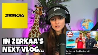 Freya LEAKS Zerkaas Next Vlog  Reaction to HIS New Channel [upl. by Aden690]