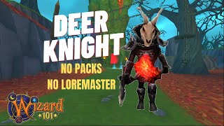 Wizard101 FREE and EASY DEER KNIGHT SPELL [upl. by Selig366]