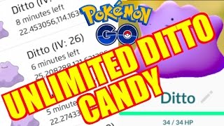 POKEMON GO UNLIMITED DITTO CANDY EASY CANDY HACK EASY DITTO CANDY [upl. by Ecnaiva]