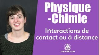 Interactions de contact ou à la distance  PhysiqueChimie  Collège  Les Bons Profs [upl. by Dyrraj659]