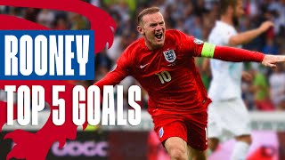 Wayne Rooneys Best Goals  Unstoppable Volley Against Russia  Top 5  England [upl. by Keviv]