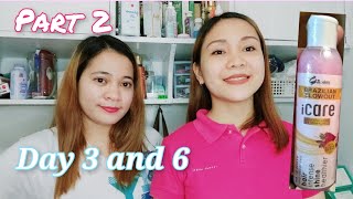 iCare Brazilian Blowout Part 2  day 3 and day6 review [upl. by Shelia]