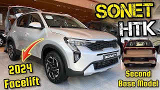 New Kia Sonet HTK 2024 Model ✅ Kia Sonet Second Base Model 2024 ✅ [upl. by Arocat]