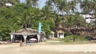 little vagator beach shacks aka ozran  goa  india  beach view ГОА [upl. by Ahsinyt]