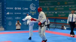 Male Sparring 78kg Final 🔵 DPRK vs Bulgaria 🔴TAEKWONDO ITF WORLD CHAMPIONSHIPS 2023 [upl. by Aynatan506]