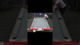 BANKSHOT ON THE 7 BY SKYLER WOODWARD shorts billiards nineball 9ballpool highlights [upl. by Pillsbury]