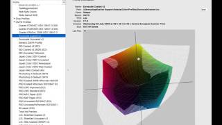 Comparing sRGB Adobe RGB and Euroscale Coated [upl. by Eiger]