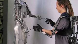 RoboThespian and the prototype Motion Capture Device [upl. by Bucher]