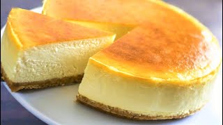 Simple New York Style Cheese Cake  Cheesecake Recipe Easy [upl. by Eldwon]