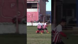 futbolinfantil entre Sarmiento FC y 9 de Julio de Colonia Ayui [upl. by Aremahs154]