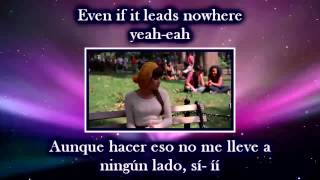 Glee  Chasing Pavements  Sub spanish with lyrics [upl. by Akinas336]