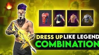 Free fire Top 5 free dress up combination [upl. by Reinar899]