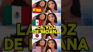 LA VOZ DE MOANA EN 4 DOBLAJES moana moana2 doblaje [upl. by Eenwahs]