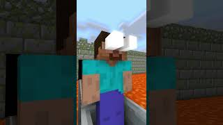 Help Herobrine choose a rail  Minecraft Challenge shorts minecraft memes funny  animation [upl. by Savory13]