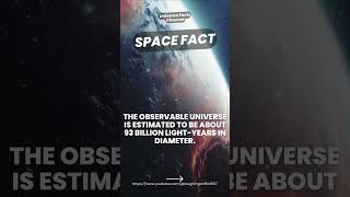 93 Billion LightYears The Size of the Observable Universe 🌠📏 youtubeshorts universefacts [upl. by Ploss]