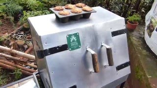 Baking banana bread in Nairobi on a Cookswell Charcoal Oven [upl. by Czarra663]