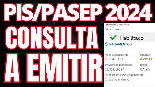 A EMITIR PISPASEP 2022 PARA SAQUE NO CALENDÁRIO 2024  LIBERADO OS PAGAMENTOS DO ANO SALARIAL 2022 [upl. by Llevol825]