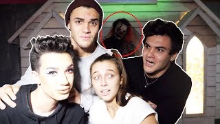 HAUNTED HOUSE ft James Charles amp Emma Chamberlain [upl. by Eiliah539]