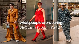 What are people wearing at Melbourne Fashion Week [upl. by Orag]