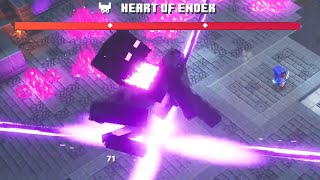 Minecraft Dungeons  Arch Illager Heart of Ender Final Boss Fight ENDING [upl. by Lowery]