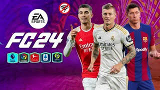 FIFA 14 MOBILE MOD EA SPORTS FC 24 ANDROID OFFLINE NEW KITS 2025 REAL FACES amp LATEST TRANSFERS [upl. by Slyke]