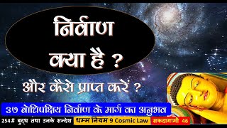 254  बुद्ध तथा उनके सन्देशनिर्वाण क्या है कैसे प्राप्त करेंबोधिपक्षीय निर्वाण के मार्ग का अनुभव45 [upl. by Zasuwa78]