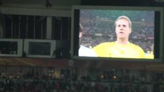 Germany vs Spain FIFA 2010 SemiFinal  Teams National Anthems amp Stadium [upl. by Elbys]