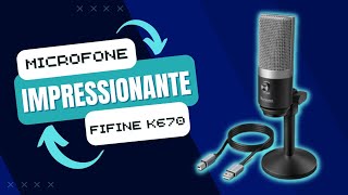 Fifine K670  Um impressionante microfone condensador Análise [upl. by Jonell]